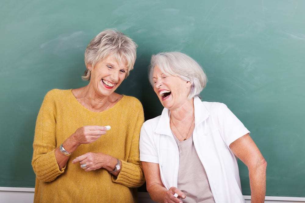 Two-seniors-women-laughing